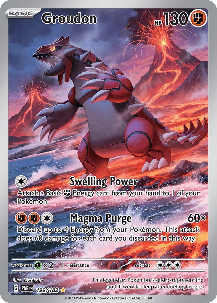 Groudon — Paradox Rift #199/182, PSA 10