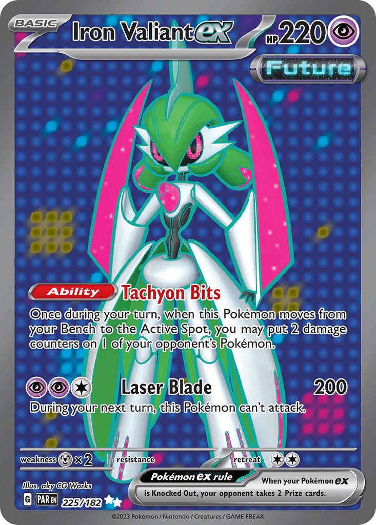 Iron Valiant ex — Paradox Rift #225/182, PSA 10