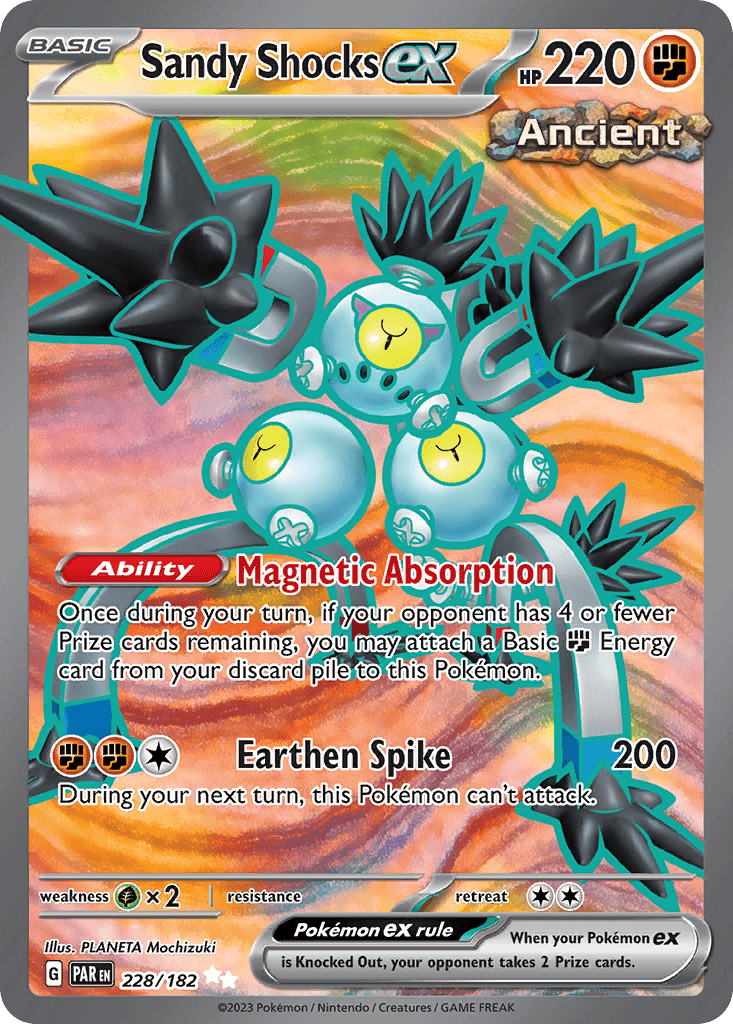 Sandy Shocks ex — Paradox Rift #228/182, PSA 10