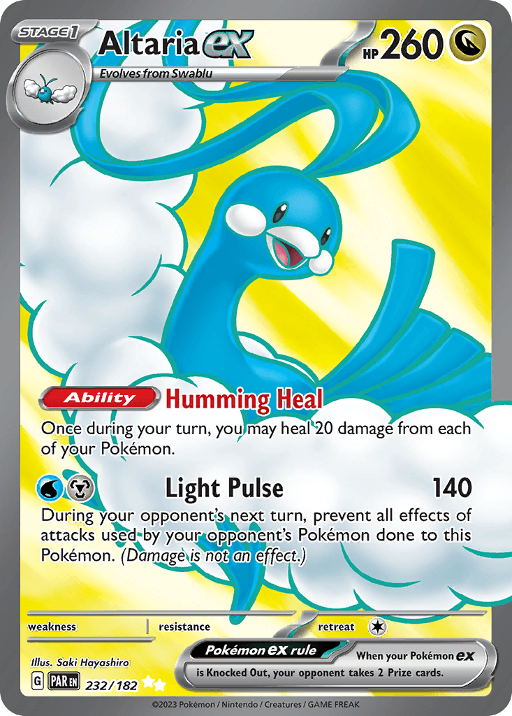 Altaria ex — Paradox Rift #232/182, raw, NM