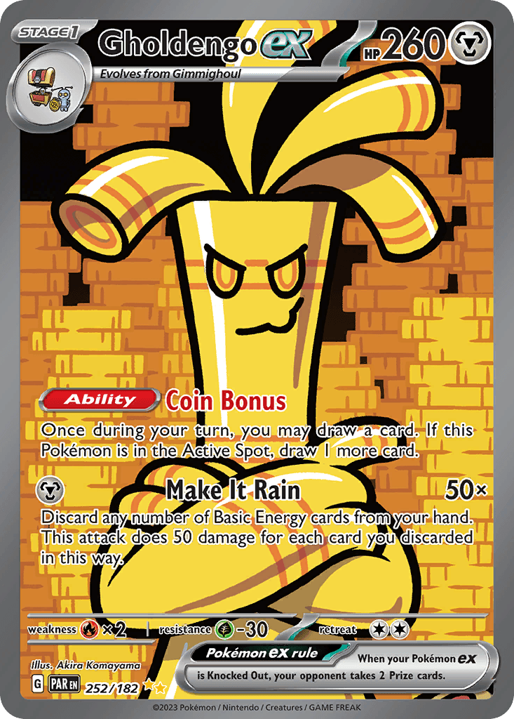 Gholdengo ex — Paradox Rift #252/182, CGC 10