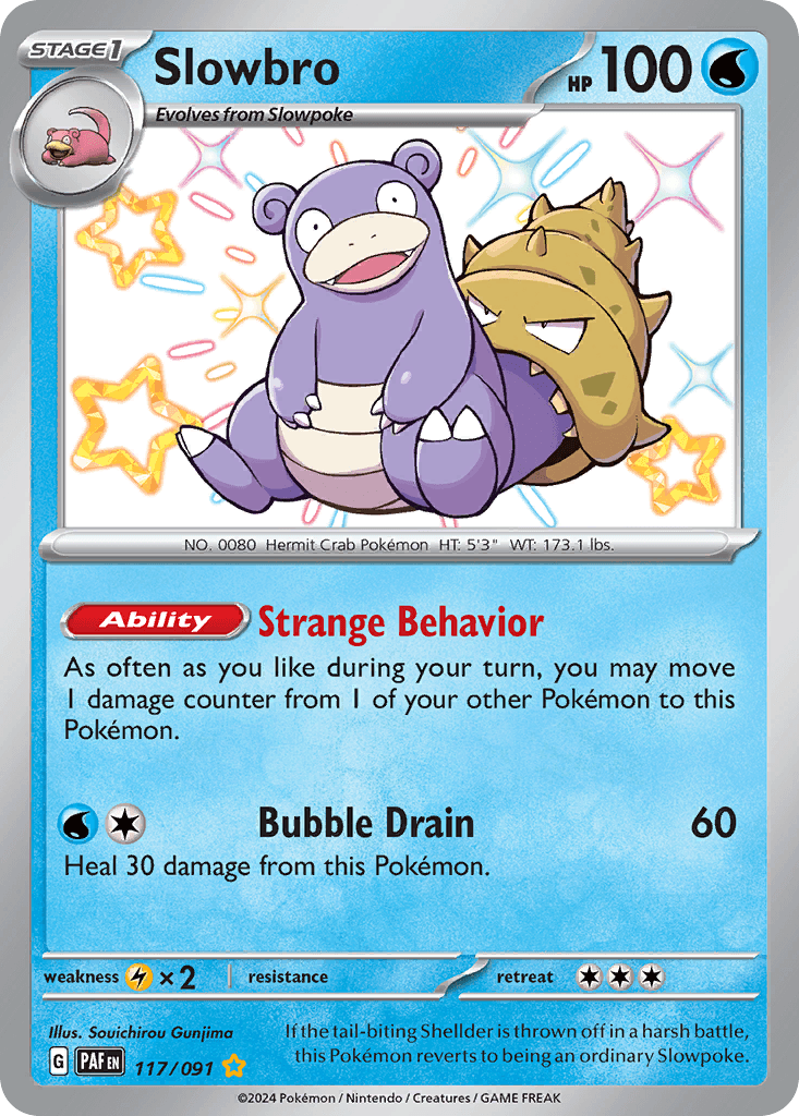 Slowbro — Paldean Fates #117/91, PSA 9