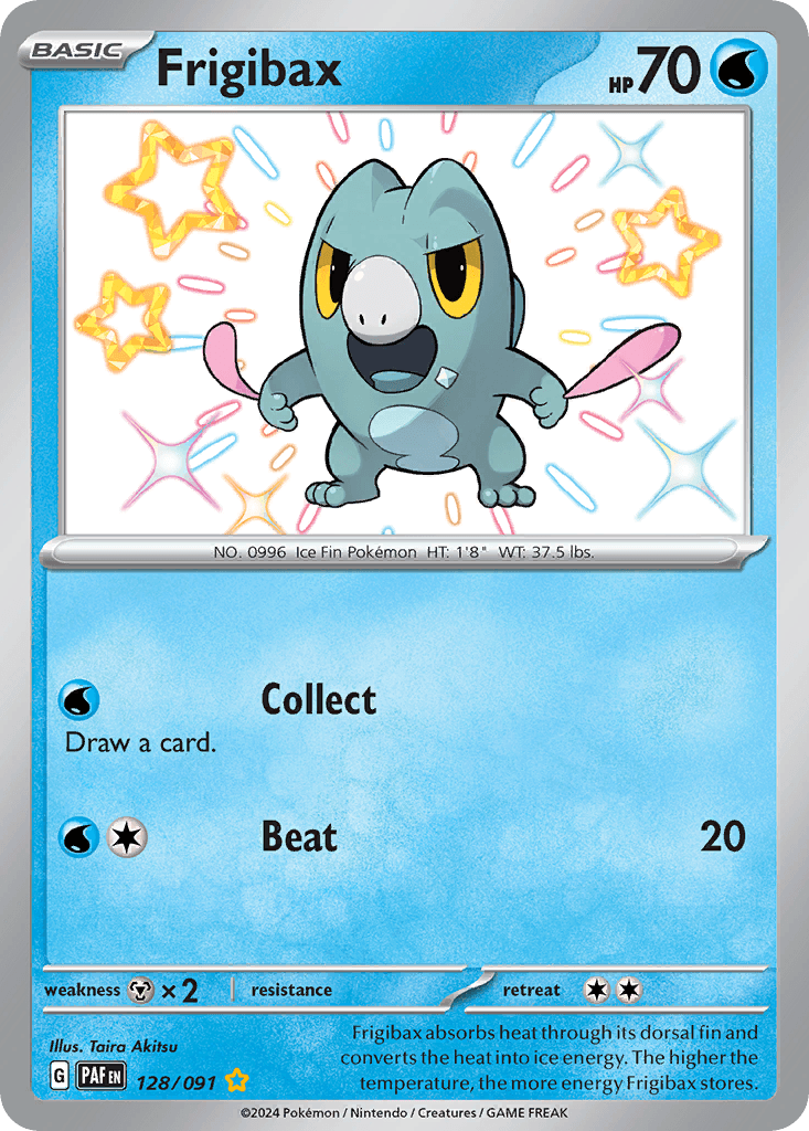 Frigibax — Paldean Fates #128/91, PSA 9