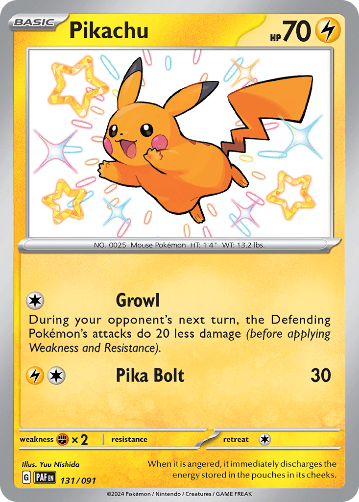Pikachu — Paldean Fates #131/91, CGC 10