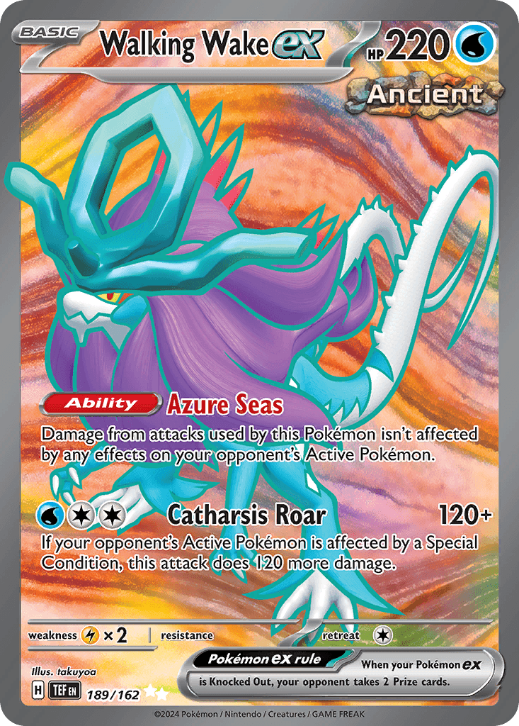 Walking Wake ex — Temporal Forces #189/162, PSA 10