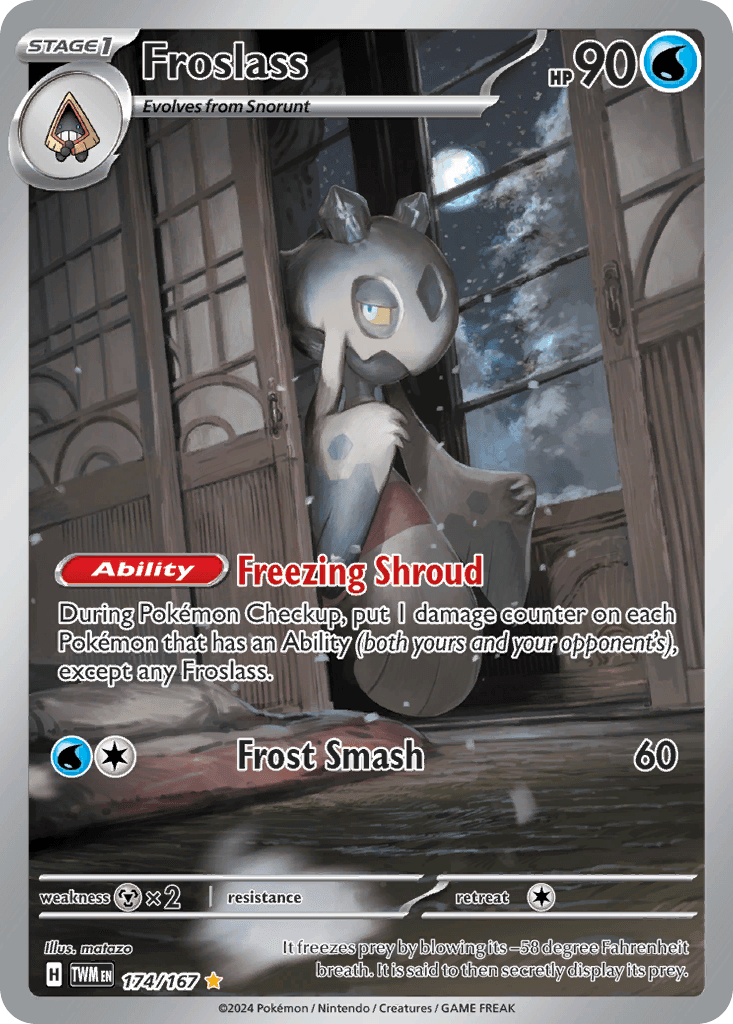 Froslass — Twilight Masquerade #174/167, PSA 10