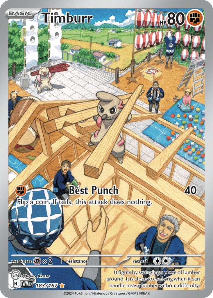 Timburr — Twilight Masquerade #183/167, PSA 10