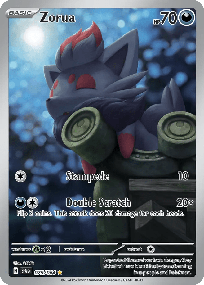 Zorua — Shrouded Fable #75/64, PSA 10