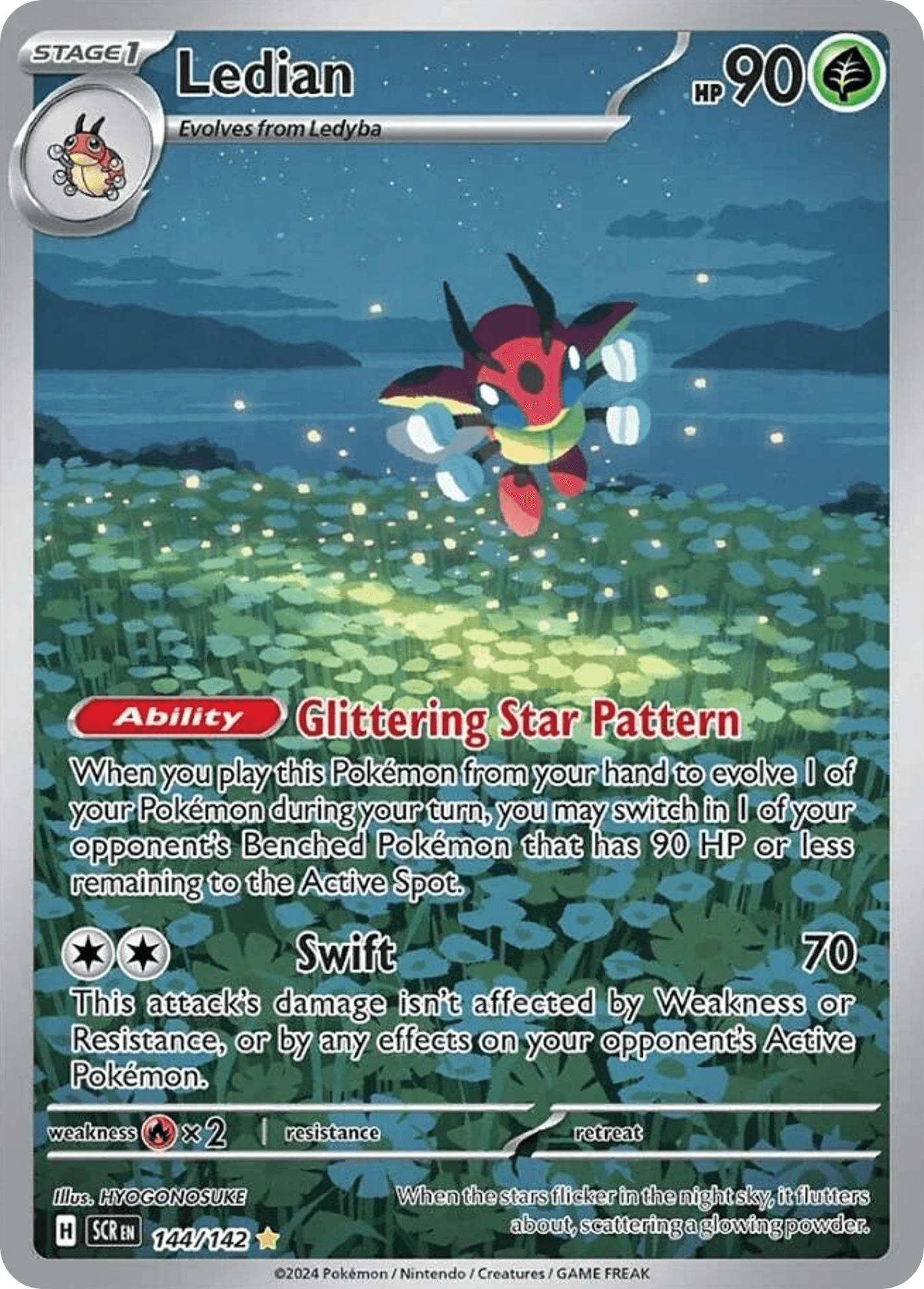 Ledian — Stellar Crown #144/142, PSA 10