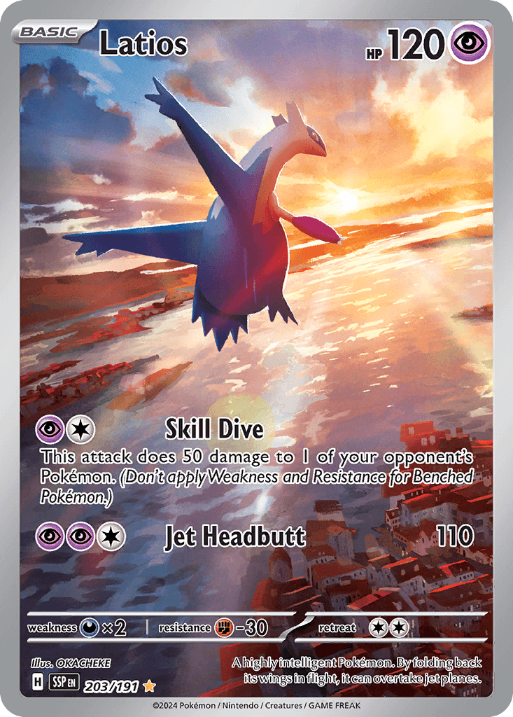Latios — Surging Sparks #203/191, PSA 10