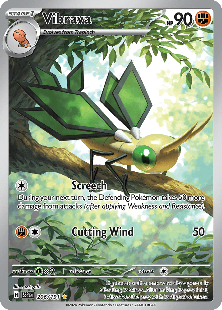 Vibrava — Surging Sparks #206/191, PSA 10