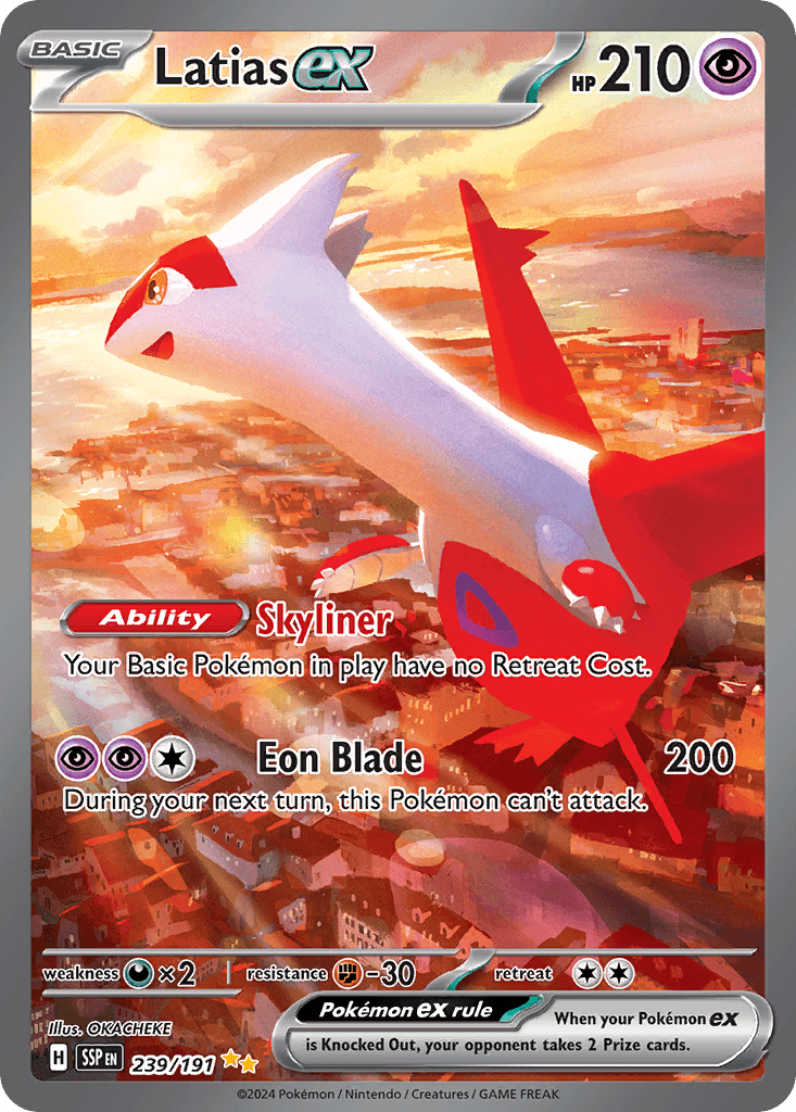 Latias ex — Surging Sparks #239/191, PSA 10