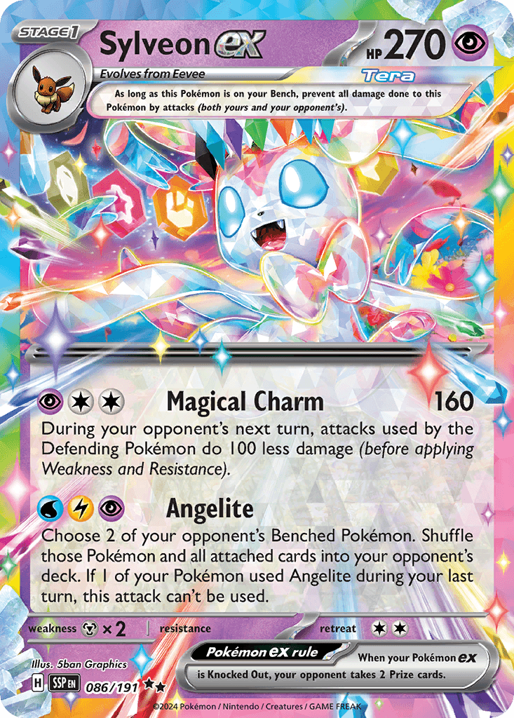 Sylveon ex — Surging Sparks #86/191, PSA 10