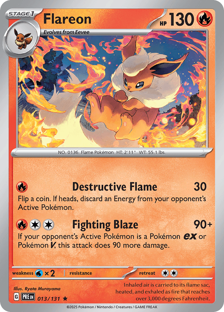 Flareon — Prismatic Evolutions #13/131, PSA 10