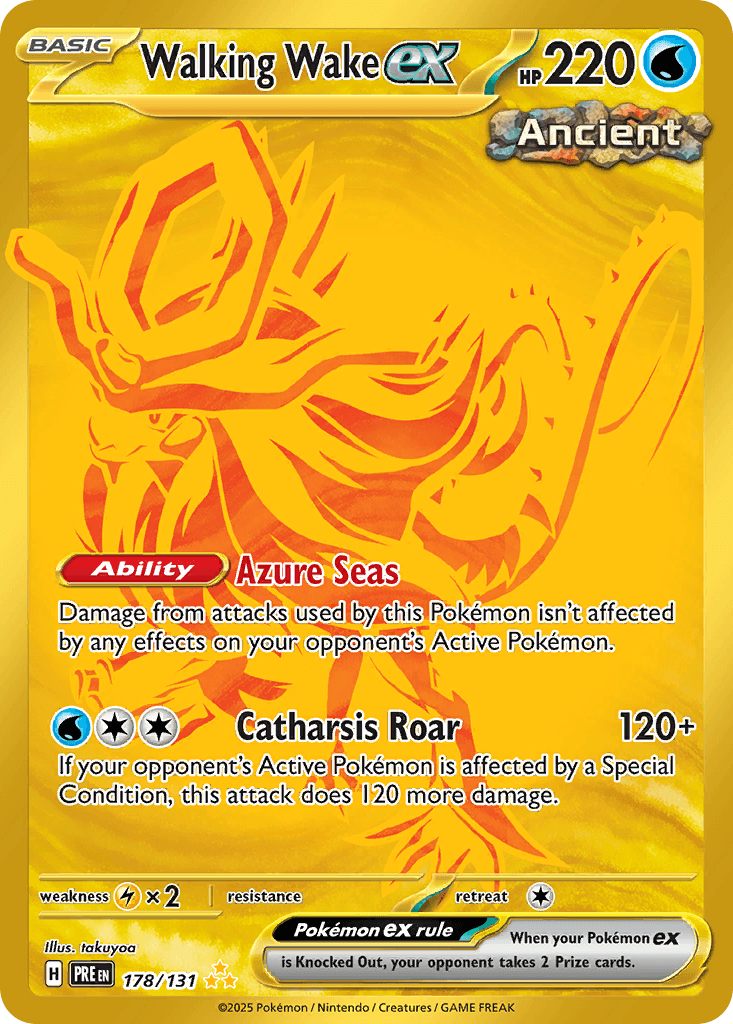Walking Wake ex — Prismatic Evolutions #178/131, CGC 10