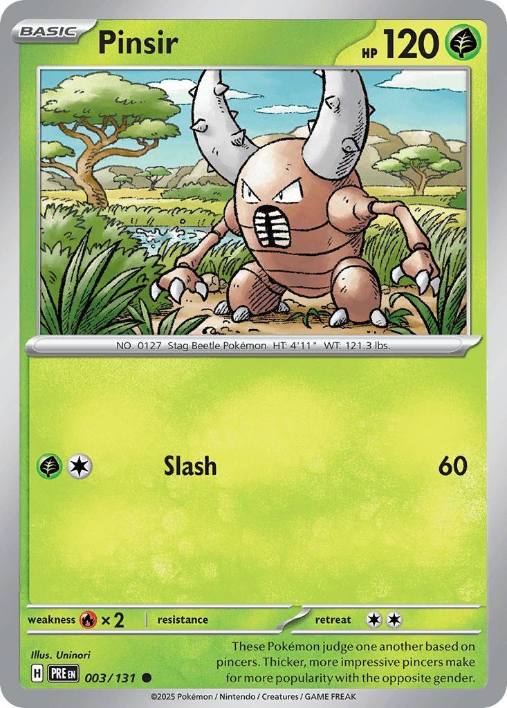 Pinsir — Prismatic Evolutions #3/131, PSA 9