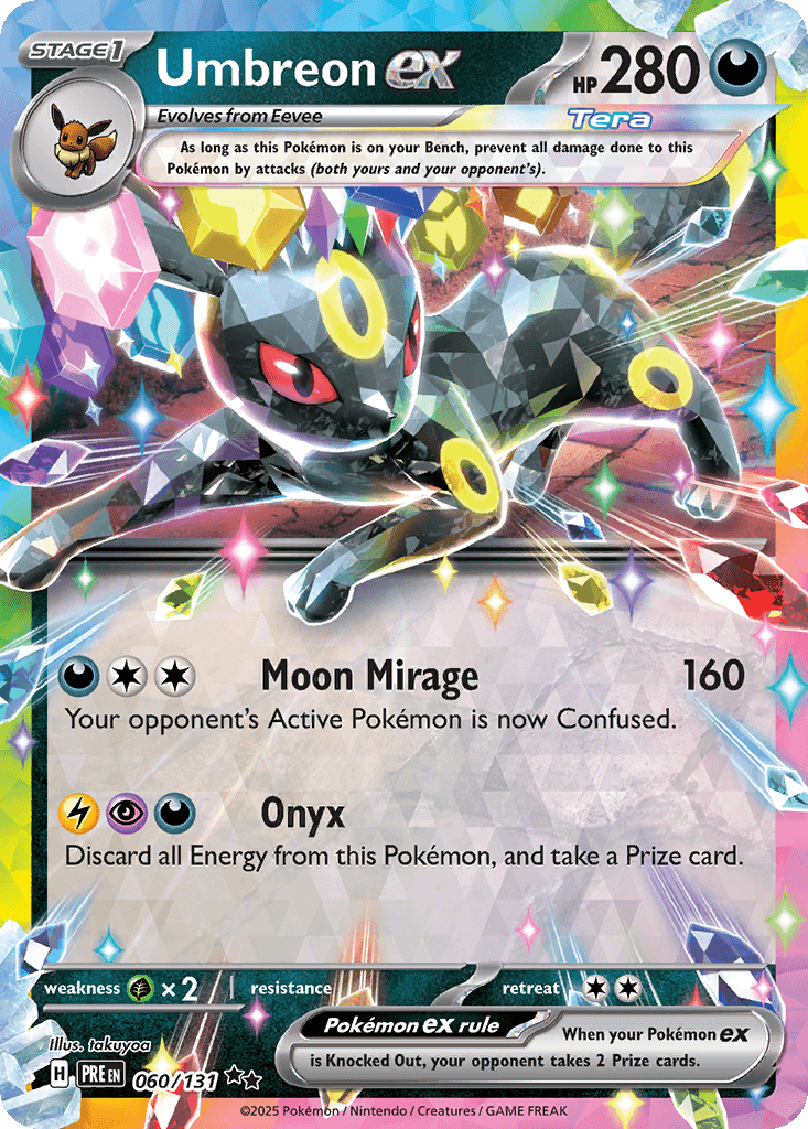 Umbreon ex — Prismatic Evolutions #60/131, PSA 10