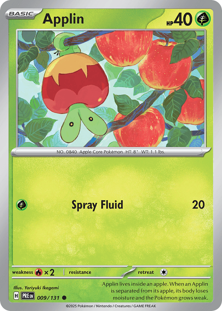 Applin — Prismatic Evolutions #9/131, PSA 9