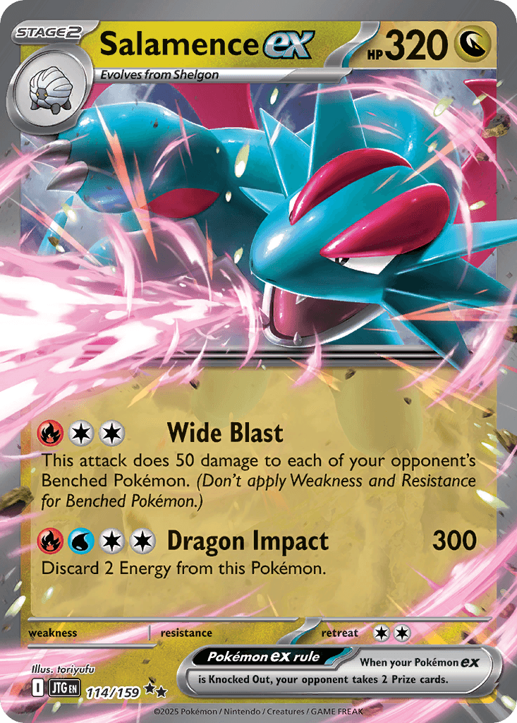 Salamence ex — Journey Together #114/159, PSA 10