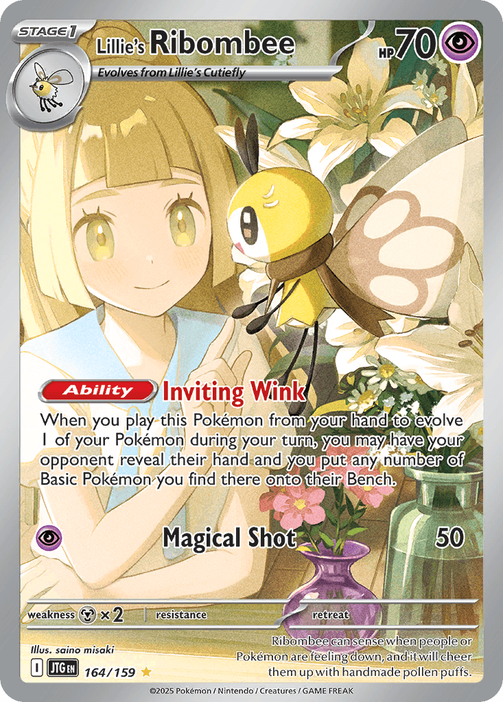 Lillie's Ribombee — Journey Together #164/159, CGC 10