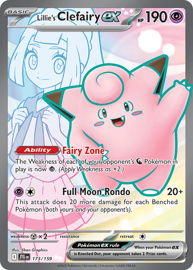 Lillie's Clefairy Ex — Journey Together #173/159, PSA 9