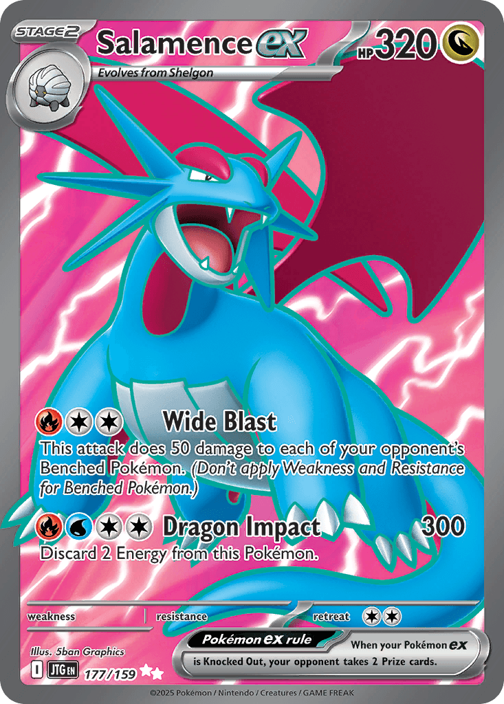 Salamence ex — Journey Together #177/159, PSA 10
