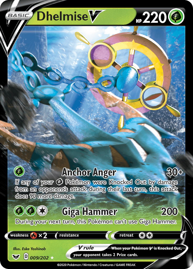Dhelmise V — Sword & Shield #9/202, PSA 10