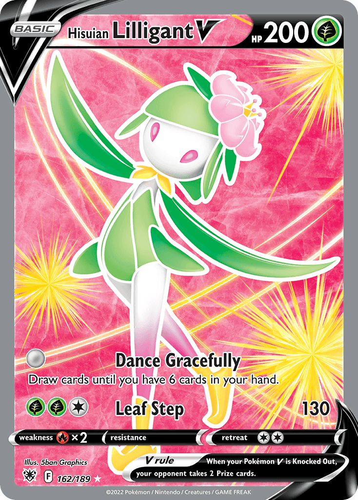 Hisuian Lilligant V — Astral Radiance #162/189, raw, NM