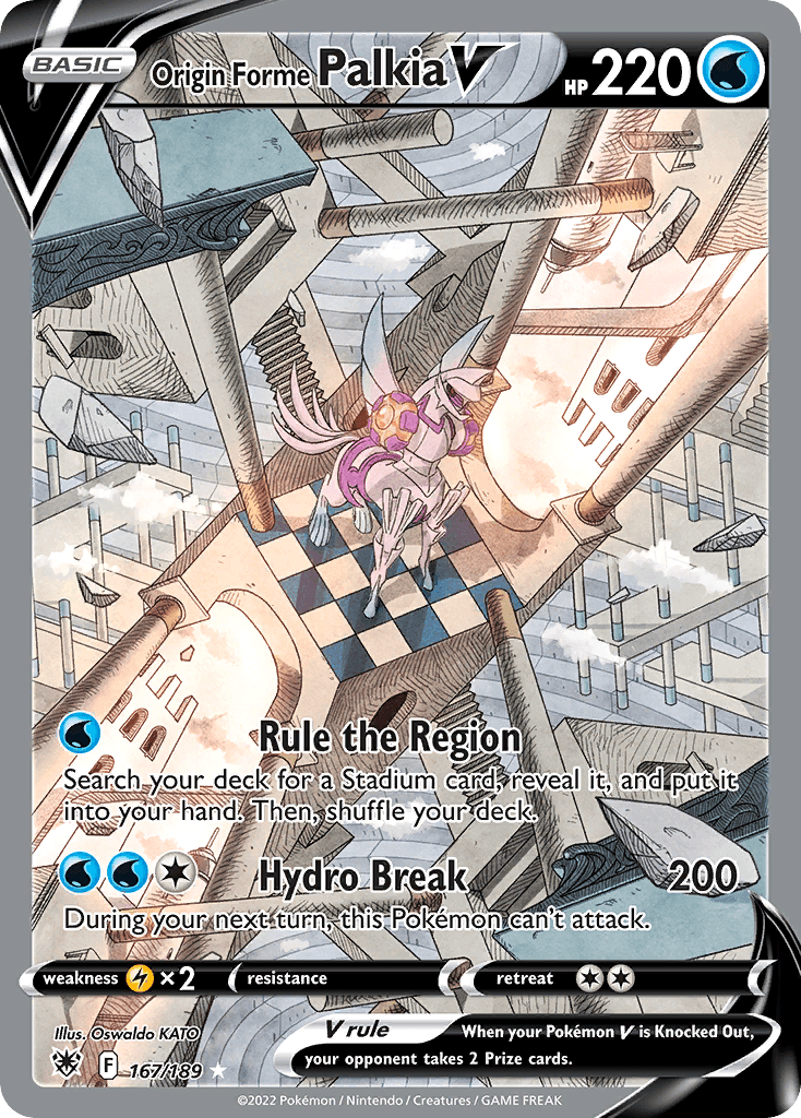 Origin Forme Palkia V — Astral Radiance #167/189, PSA 10