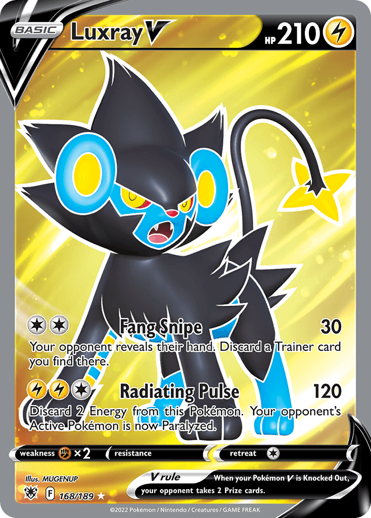 Luxray V — Astral Radiance #168/189, raw, NM