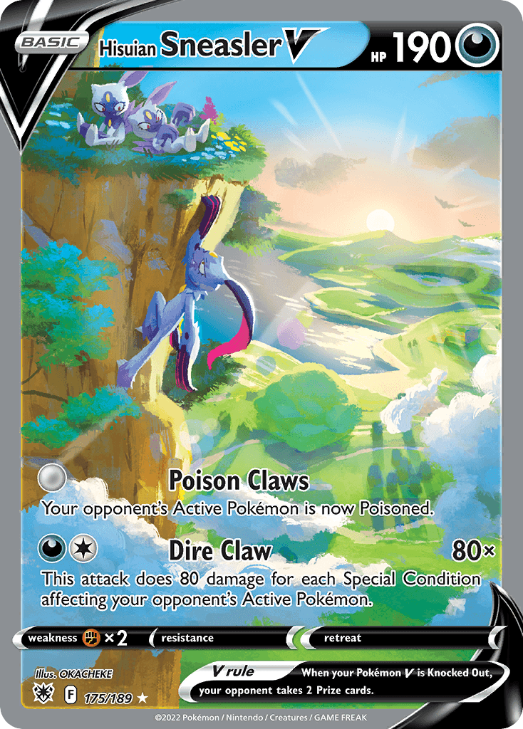 Hisuian Sneasler V — Astral Radiance #175/189, PSA 10