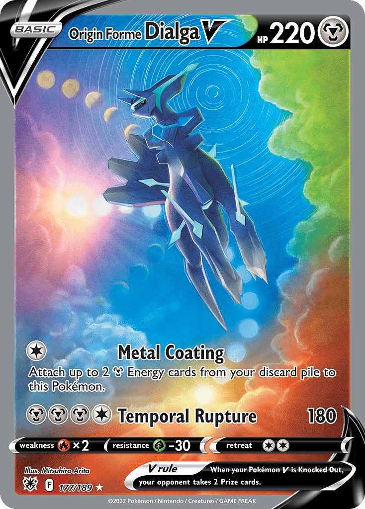 Origin Forme Dialga V — Astral Radiance #177/189, PSA 10