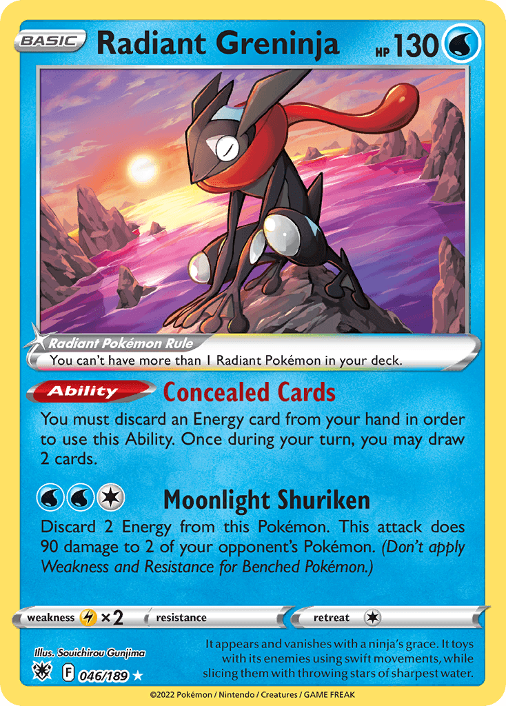 Radiant Greninja — Astral Radiance #46/189, PSA 10