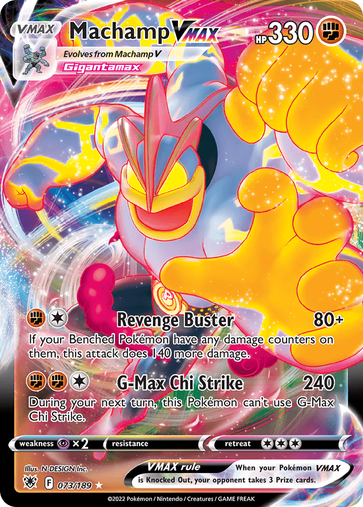 Machamp VMAX — Astral Radiance #73/189, PSA 10