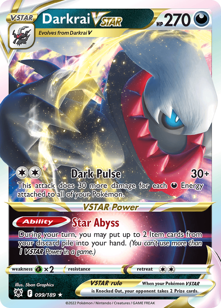 Darkrai VSTAR — Astral Radiance #99/189, CGC 10