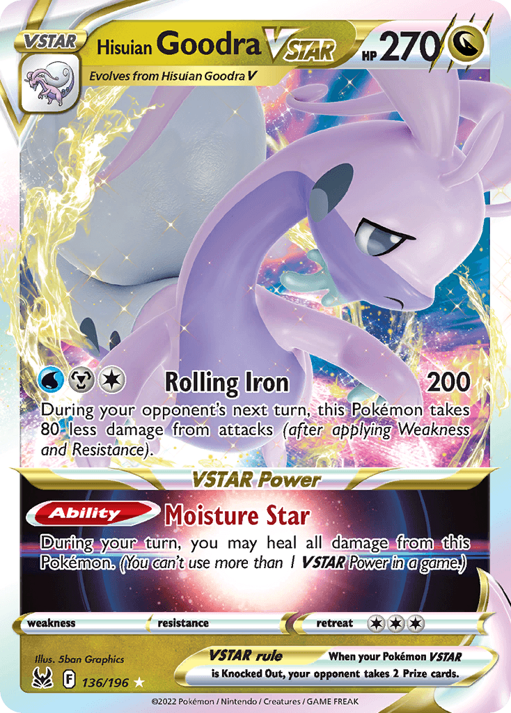 Hisuian Goodra VSTAR — Lost Origin #136/196, PSA 9