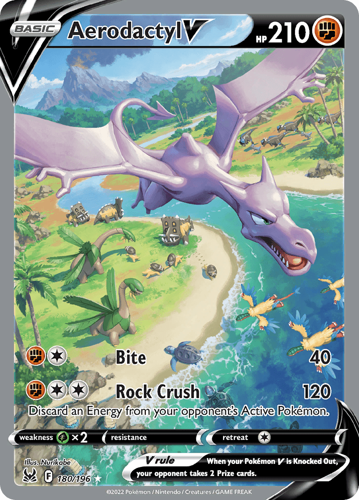 Aerodactyl V — Lost Origin #180/196, CGC 10
