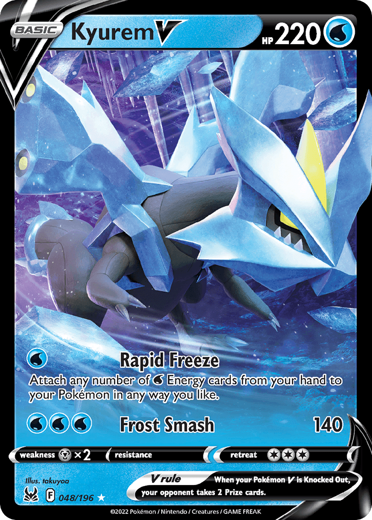 Kyurem V — Lost Origin #48/196, PSA 9