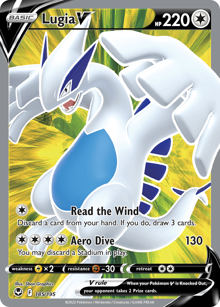 Lugia V — Silver Tempest #185/195, PSA 10