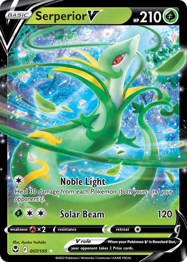 Serperior V — Silver Tempest #7/195, PSA 9