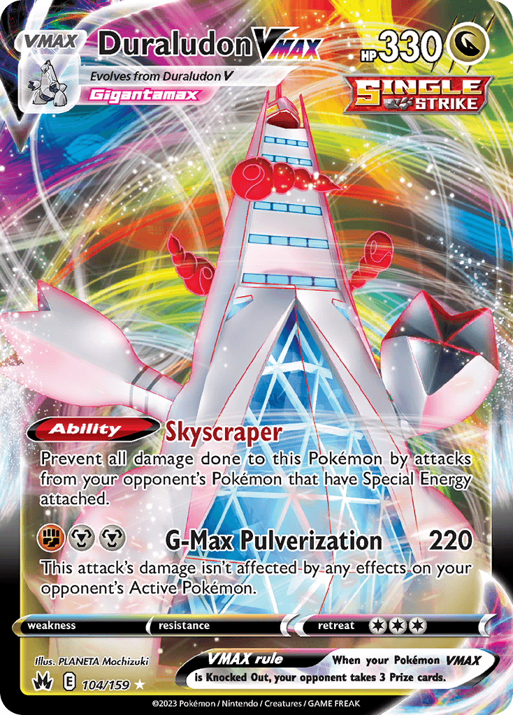 Duraludon VMAX — Crown Zenith #104/159, CGC 10