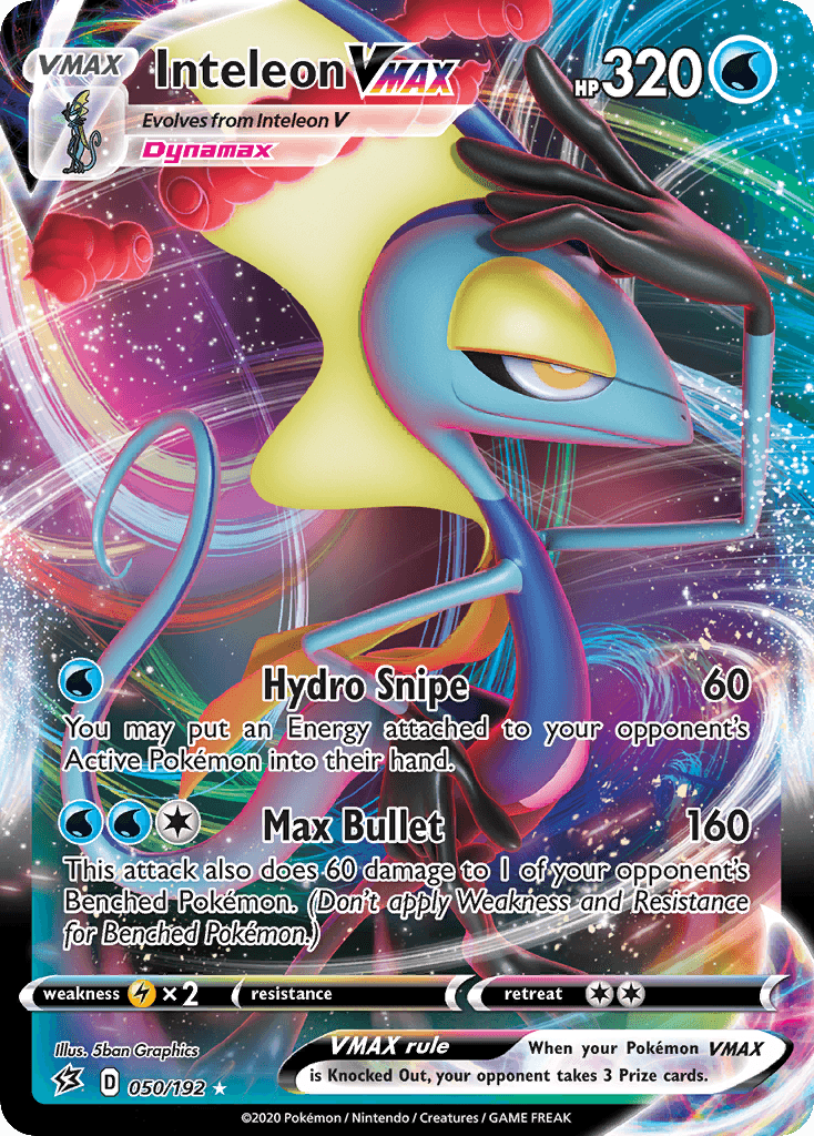 Inteleon VMAX — Rebel Clash #50/192, PSA 10