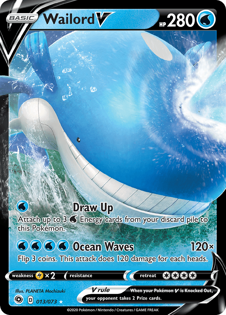 Wailord V — Champion's Path #13/73, PSA 9