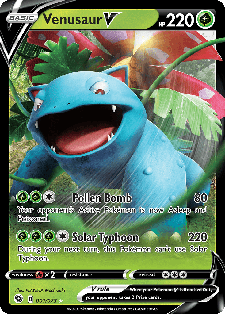 Venusaur V — Champion's Path #1/73, PSA 10