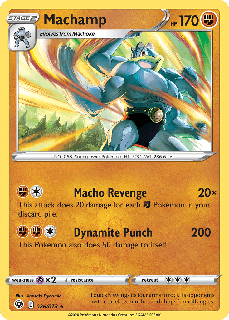 Machamp — Champion's Path #26/73, PSA 9