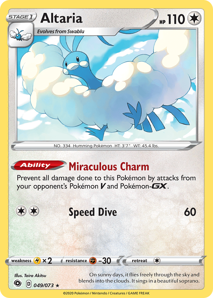 Altaria — Champion's Path #49/73, PSA 9