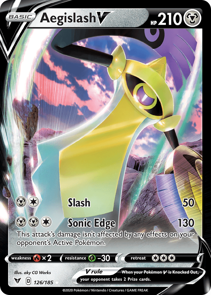 Aegislash V — Vivid Voltage #126/185, PSA 10