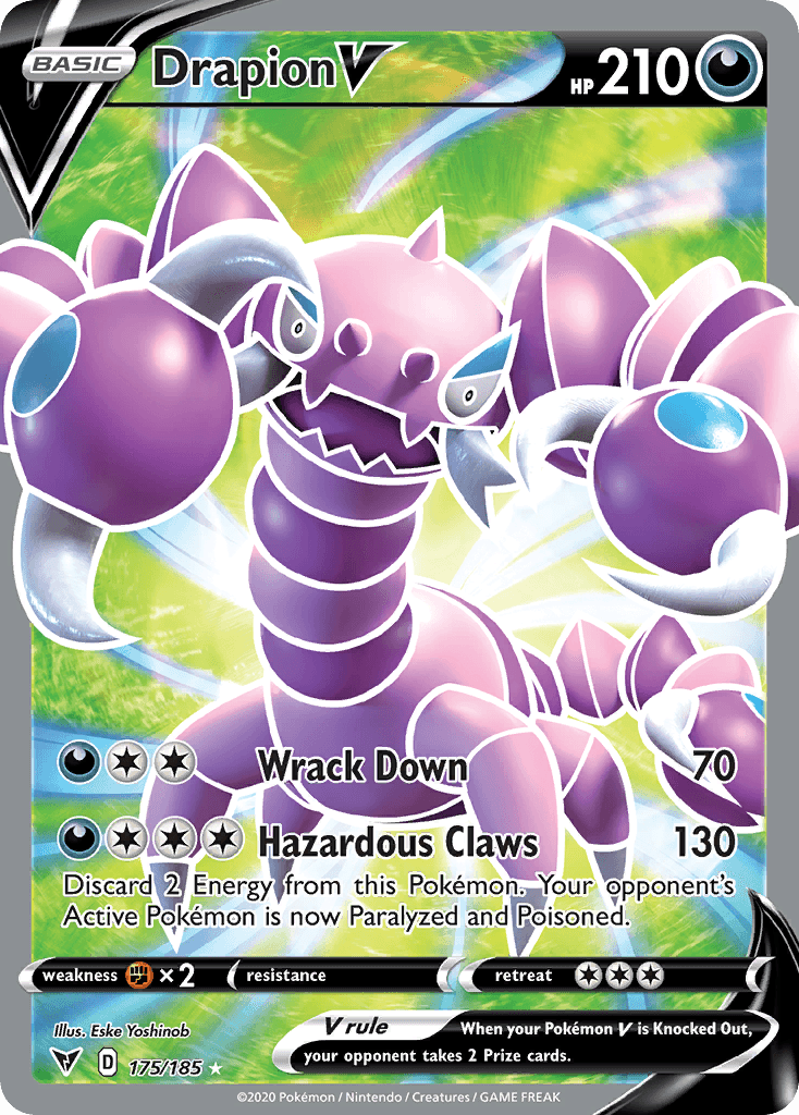 Drapion V — Vivid Voltage #175/185, PSA 10