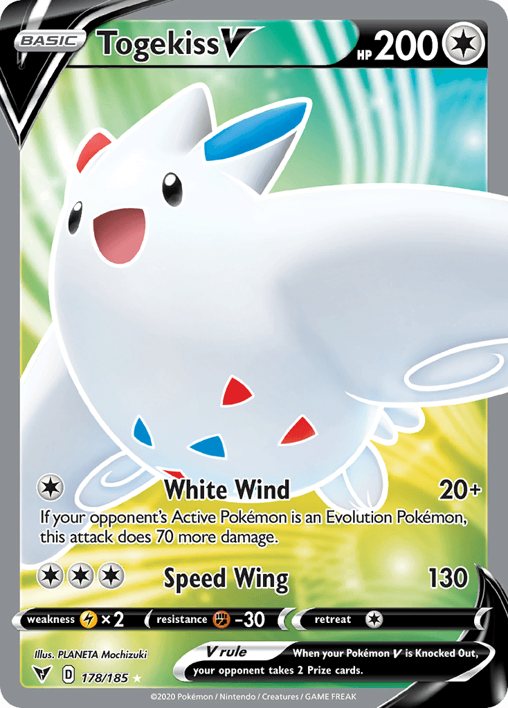 Togekiss V — Vivid Voltage #178/185, raw, NM