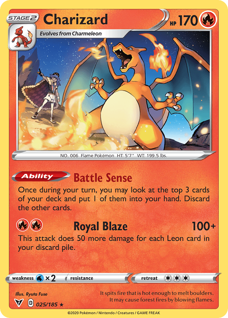 Charizard — Vivid Voltage #25/185, PSA 10